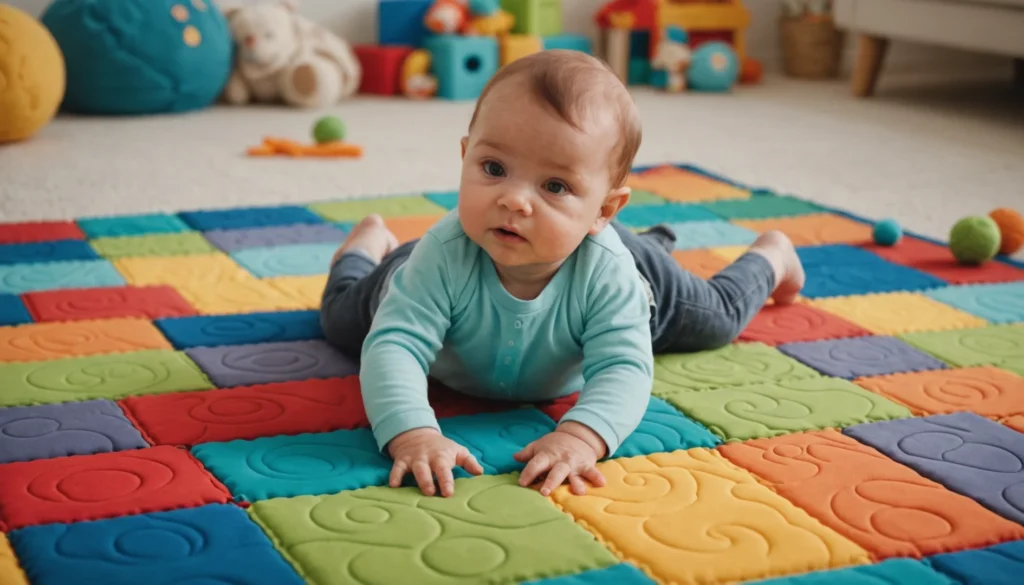 Tapis motricité pliable pour bébé : éveil ludique et confort pratique