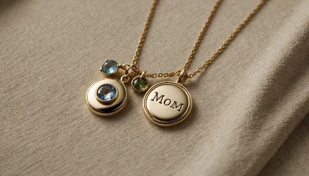 Un collier personnalisé, cadeau précieux pour maman comblée