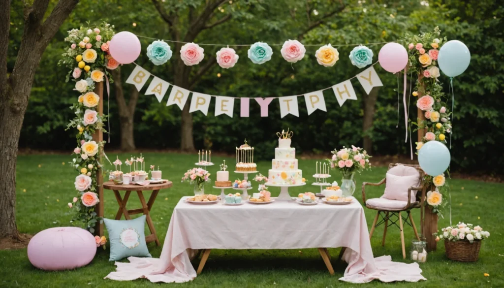 Anniversaire bébé sur le thème des fleurs : déco féerique et astuces pratiques