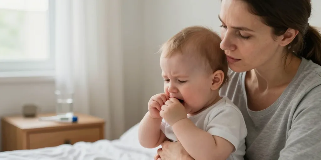 Mon bébé tousse et vomit : les causes et les bons réflexes ?